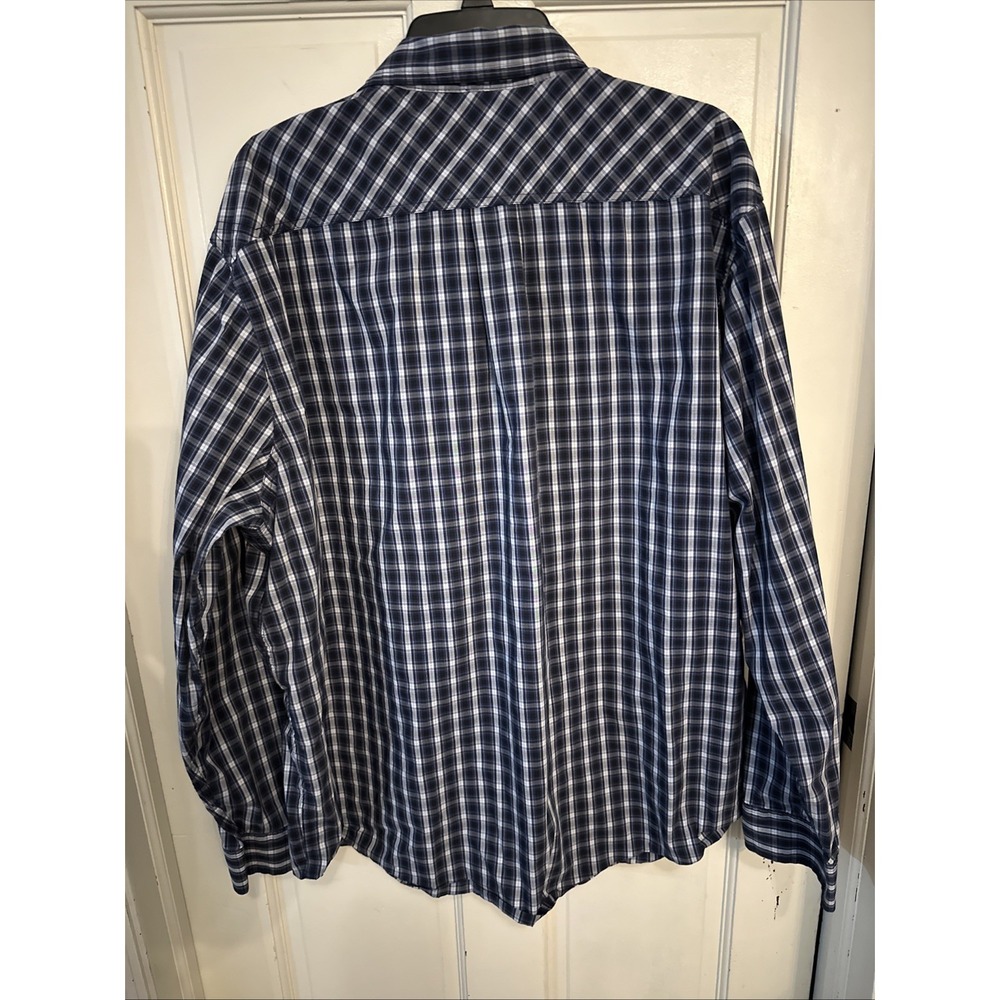 5.11 Tactical Mens Snap Front Plaid Shirt Shooting Military Sz 2XL Blue Black - Picture 4 of 13